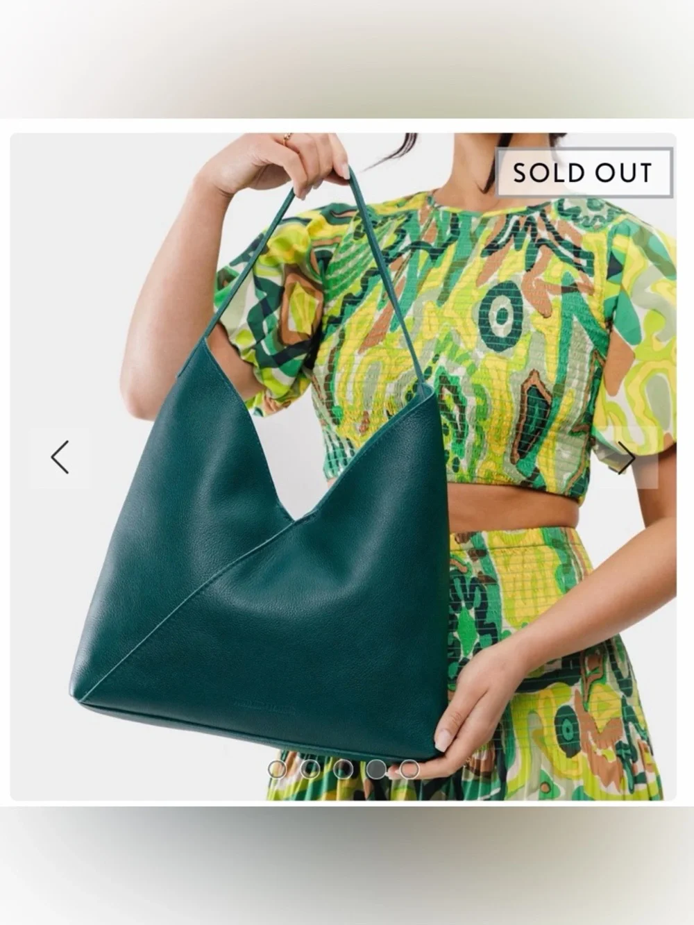 Portland Leather Sea Glass Oversized Naomi - Picture 7 of 9